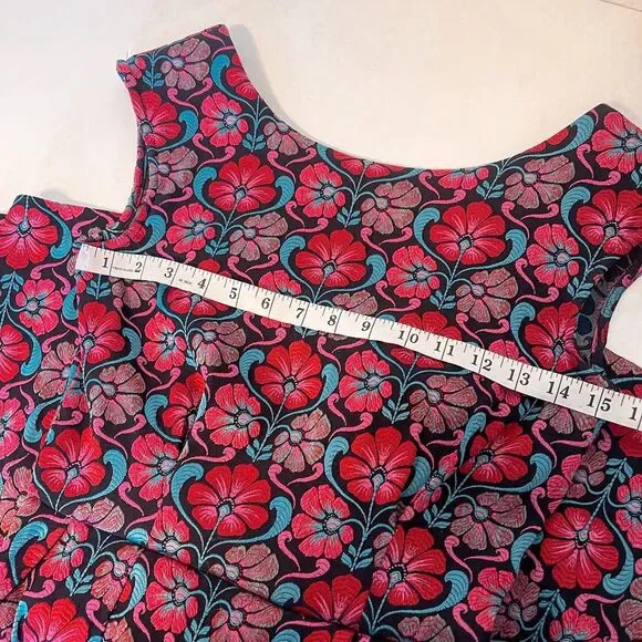 Closet London Floral Embroidered Mini Dress Size 4 - Picture 9 of 10